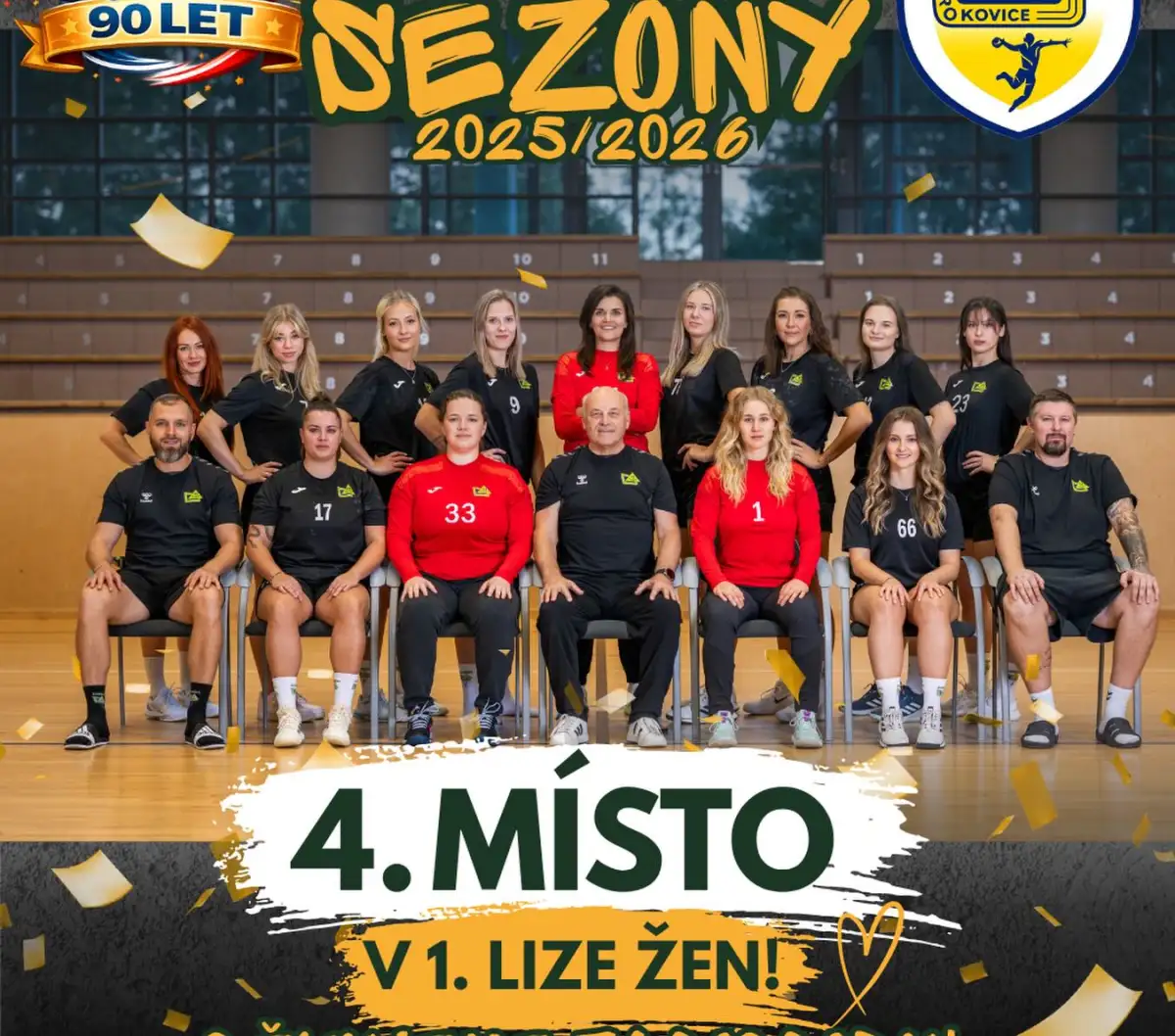 Konec sezóny 2025/2026 1 liga ženy
