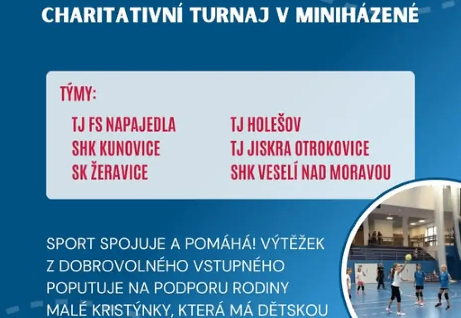 Charitativní turnaj v miniházené 9.2.2025