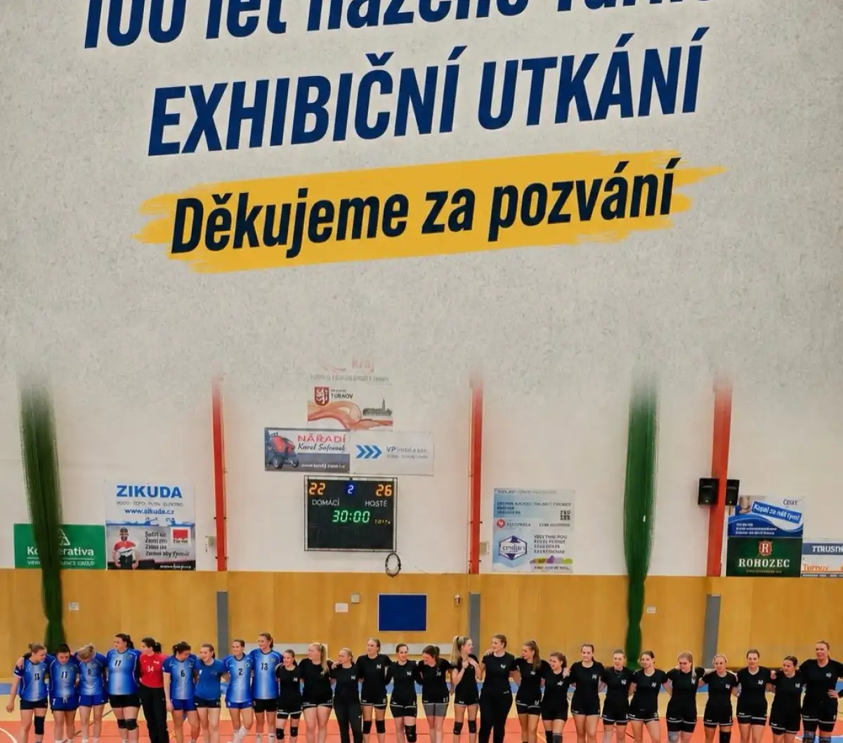 Účast na oslavách 100 let házené v Turnově