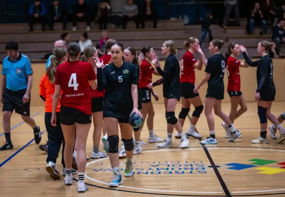 Fotogalerie ze zápasu starších dorostenek TJ Jiskra Otrokovice - Sokol Měnín 36:24