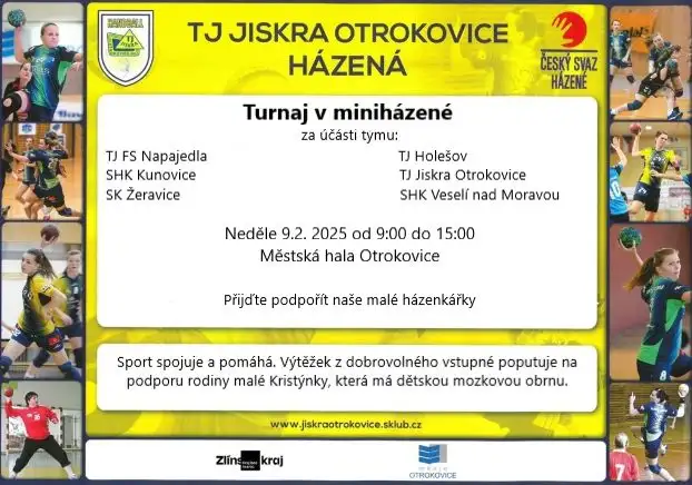 Pozvánka na charitativní turnaj v miniházené