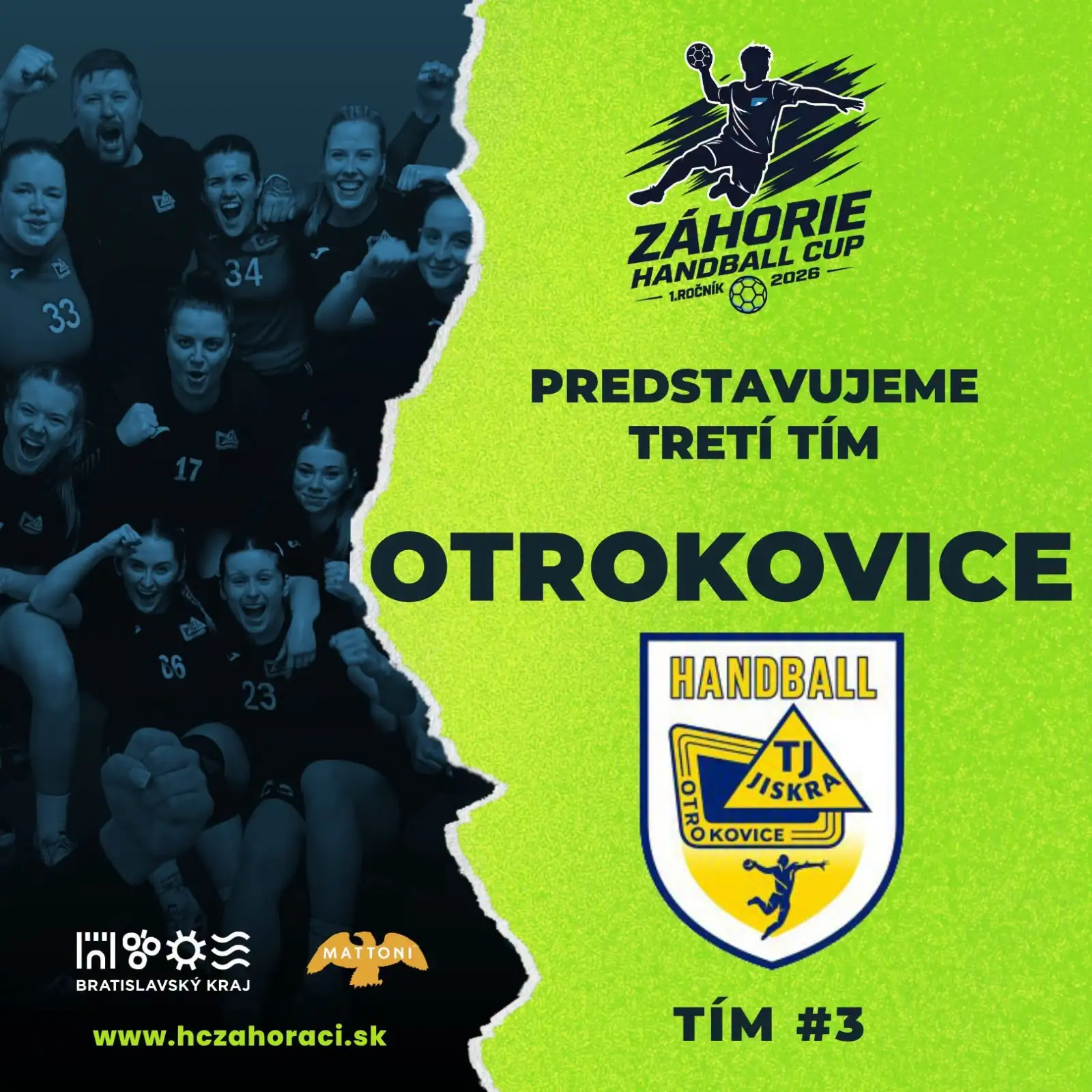 Predstavujeme tretieho ucastnika Zahorie Handball Cupu!