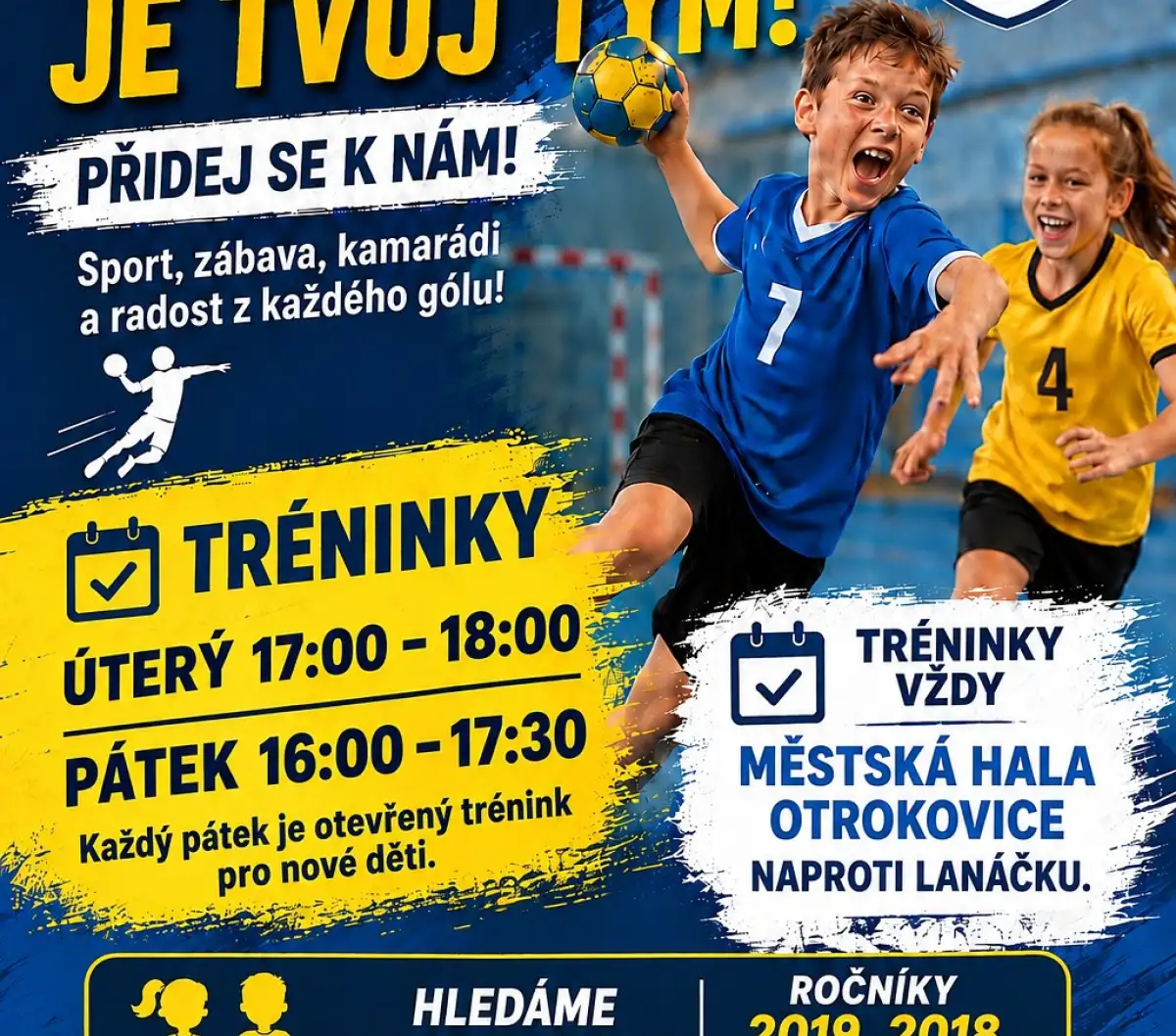 Házená je tvůj tým - přidej se k nám!